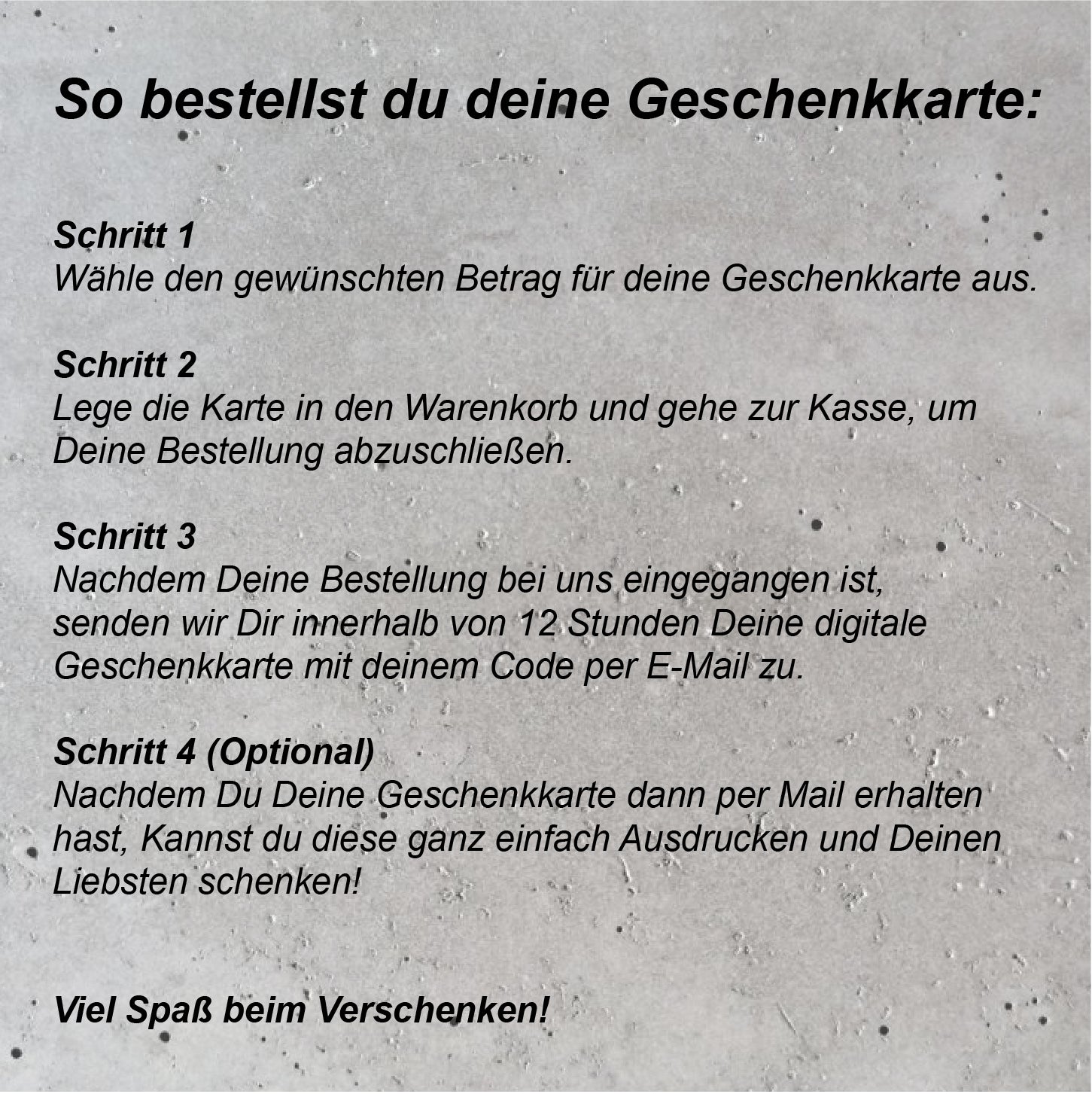 ARCO CUSTOMZ - Digitale Geschenkkarte