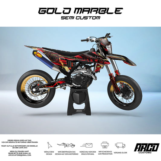 GOLD MARBLE - Grafik kit