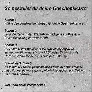 ARCO CUSTOMZ - Digitale Geschenkkarte